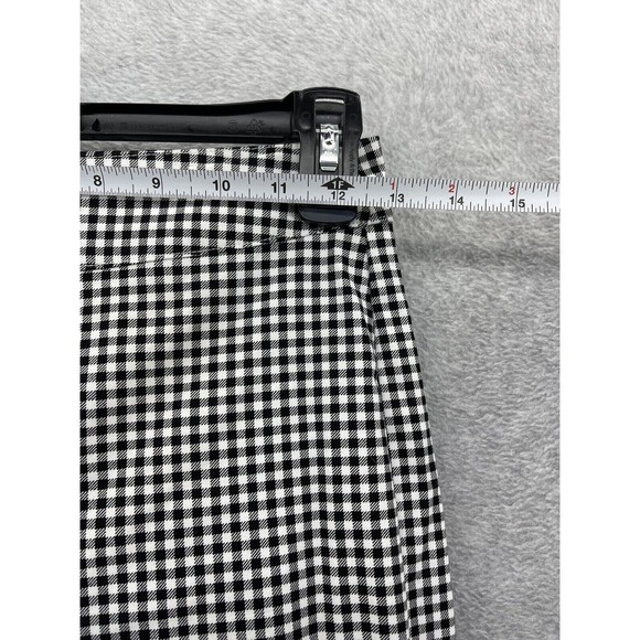 Cotton On Women's Sammi Capri Pants Size 2 Gingham Black White Veronica Check - Picture 10 of 12